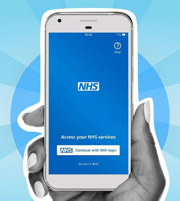NHS App example screen